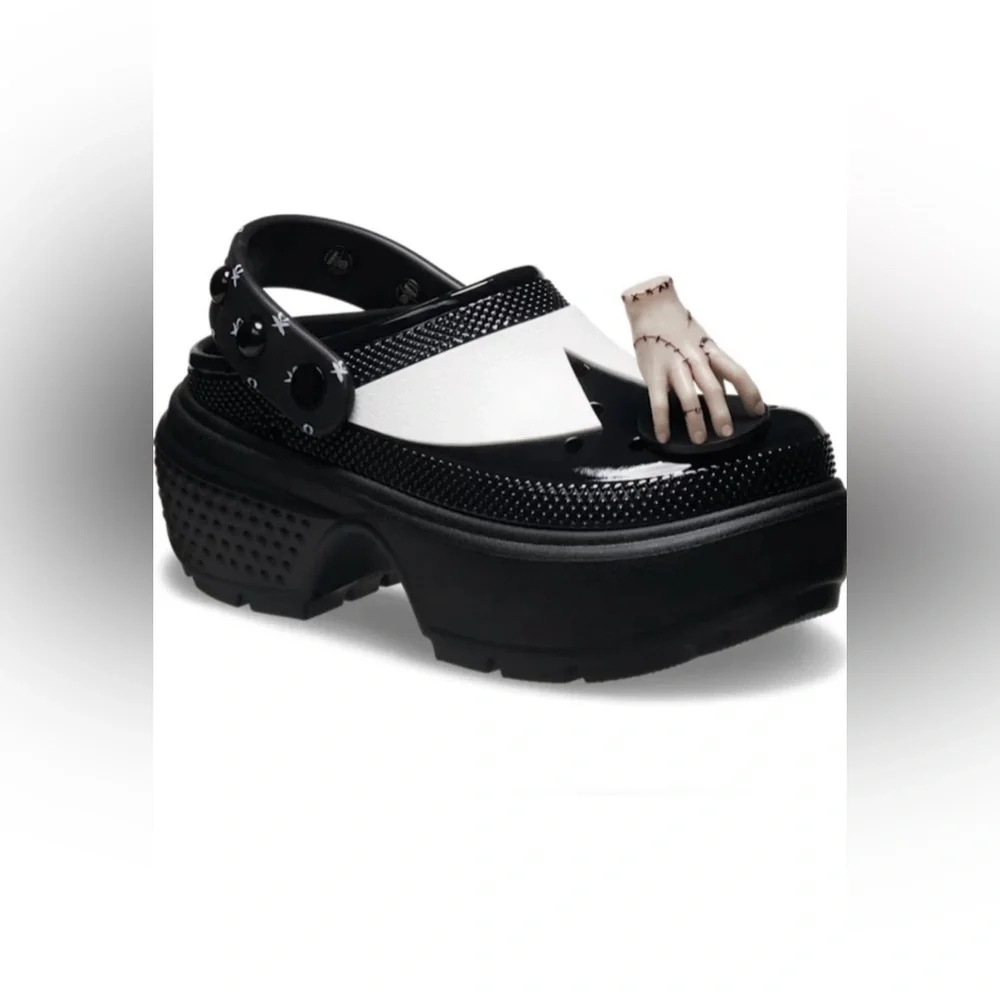 New Crocs x Wednesday Addams Family Stomp Clog Women’s - Womens 6 / Mens 4 - Picture 4 of 13